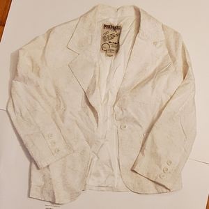 White Embroidered DokiGeki Jacket